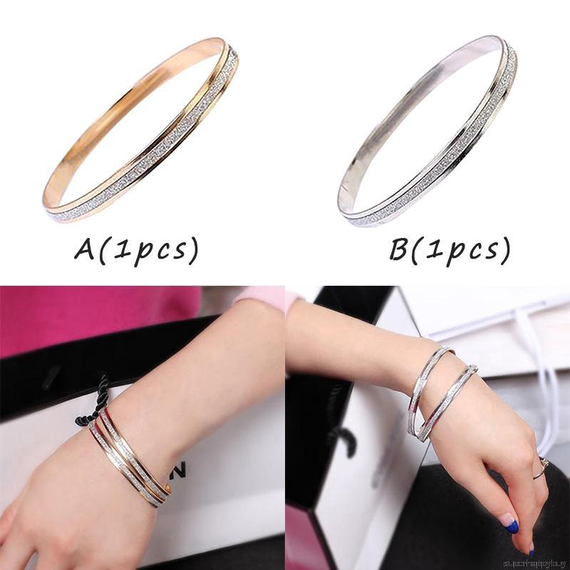 Vòng tay hợp kim thiết kế đơn giản thời trang cho nữ