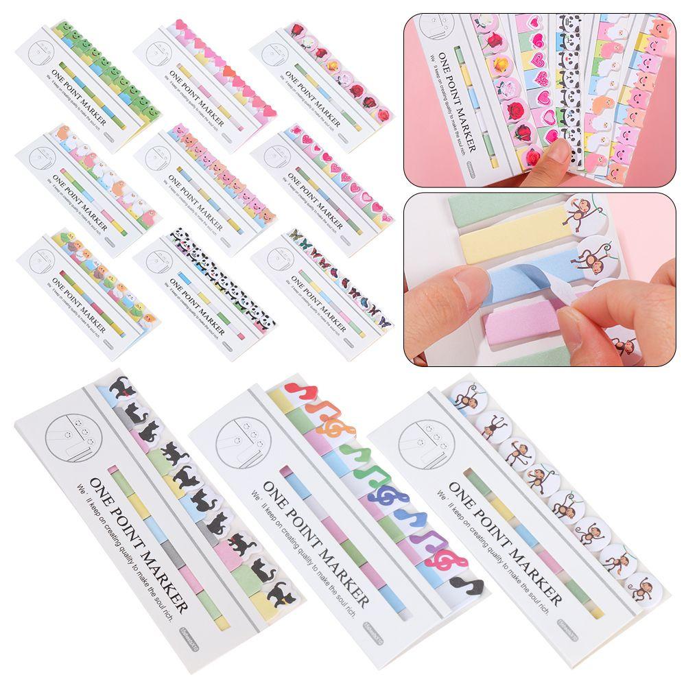 CHOOKEY Set 150 Giấy Ghi Chú Tự Dính Họa Tiết Mèo Dễ Thương
