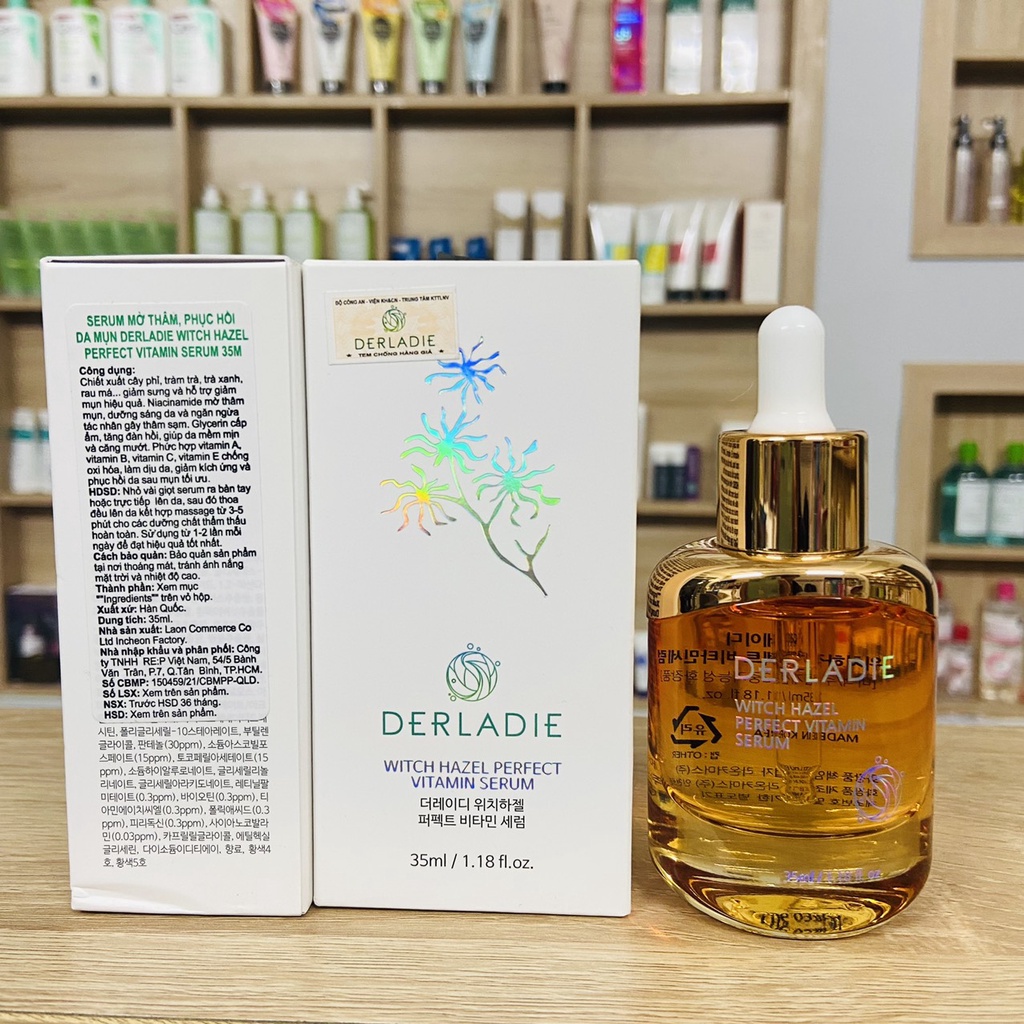 Serum Sẹo Rỗ Derladie Witch Hazel Perfect Vitamin Serum (35ml)