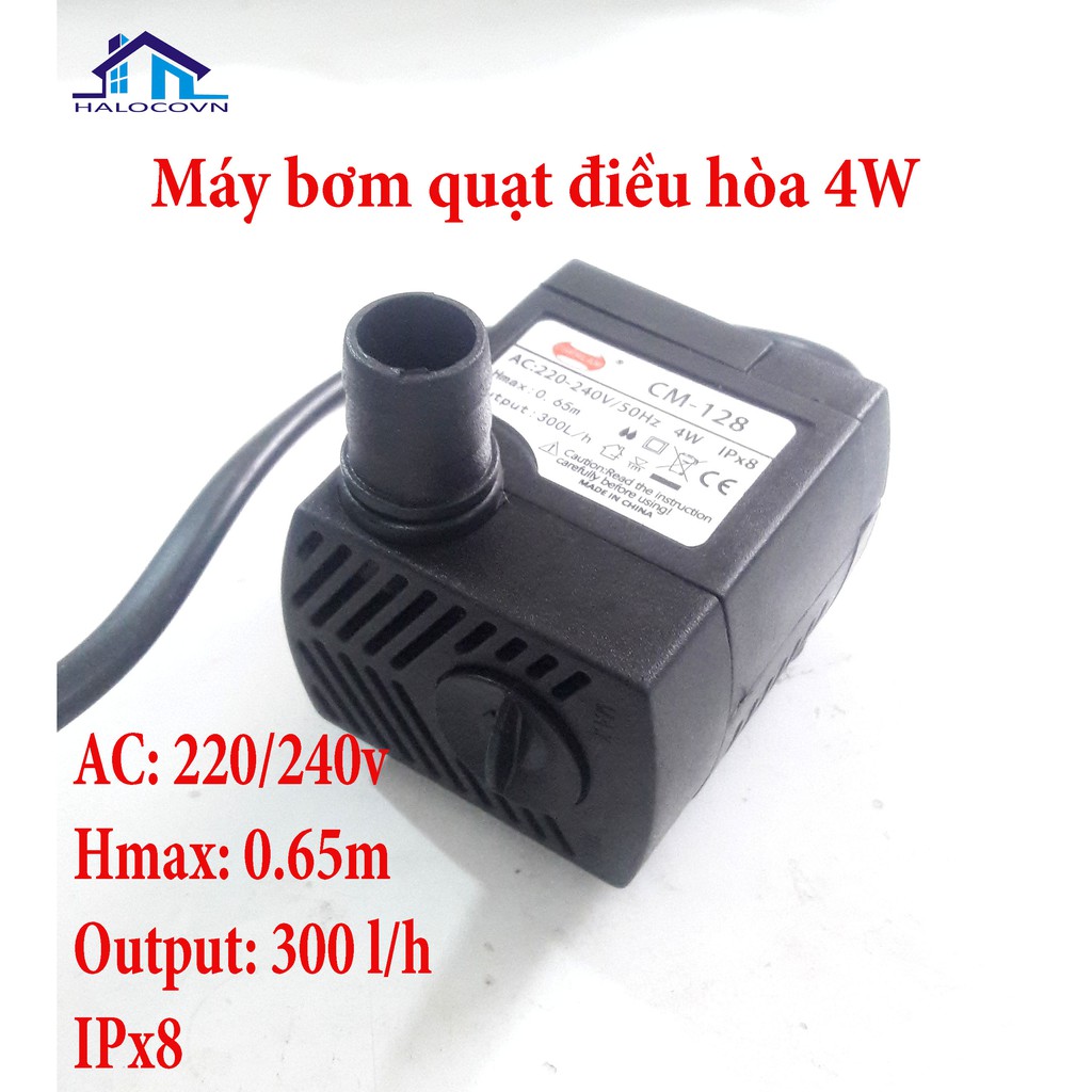 Máy bơm quạt điều hòa 4w - máy bơm quạt làm mát 4w