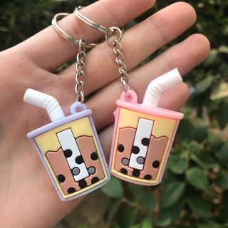 Móc khóa treo balo Trà sữa CUTE