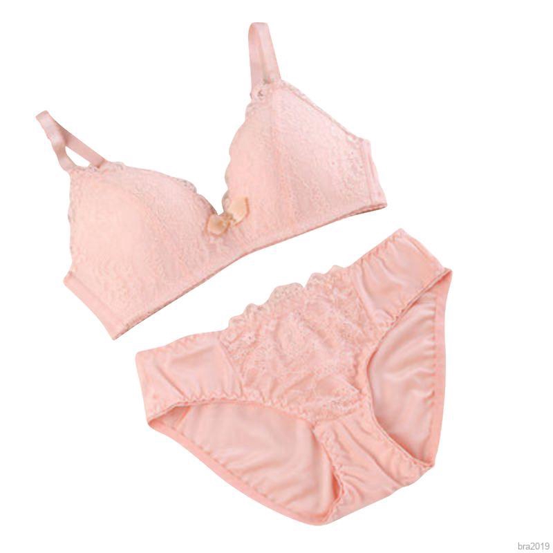 Set đồ lót phối ren màu trơn gợi cảm cho nữ | BigBuy360 - bigbuy360.vn