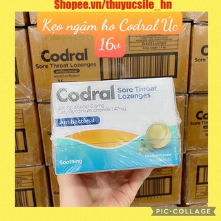 Kẹo ngậm ho Úc Codral hộp 16 Viên