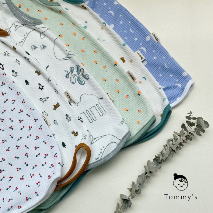 Túi Ngủ Cho Bé Hè Thu Chất Liệu Thun Cotton Tổ Ong Hàn Quốc Mềm Mát TOMMY HOUSE