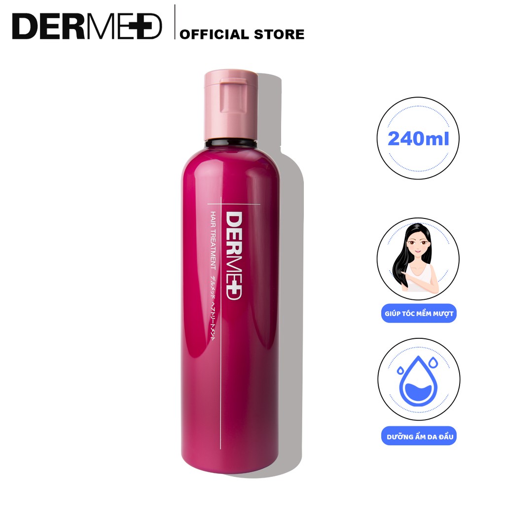 Dầu xả chăm sóc tóc nữ, nam phục hồi tóc hư tổn chăm sóc tóc toàn diện Dermed HairTreatment hàng nội địa Nhật Bản 240ml