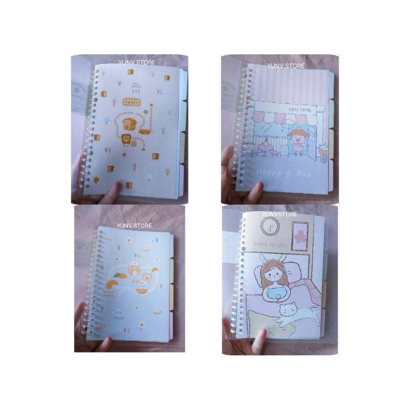 YUNV Sổ Còng Binder 20 Lỗ A5 60 Trang 🎀