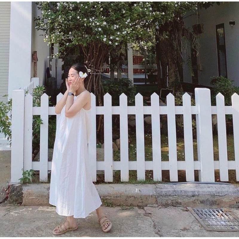 Váy 2 dây cotton thô | BigBuy360 - bigbuy360.vn