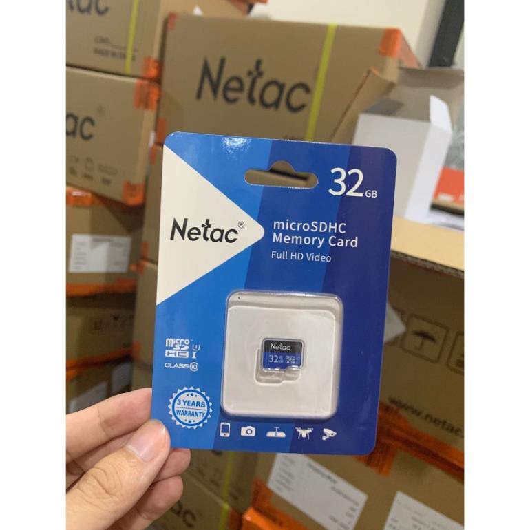 Thẻ nhớ micro sd Netac 32GB U3 Pro Class10 - Hàng Chính Hãng