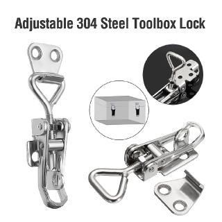 Hot！Adjustable SUS 304 Steel Toolbox Lock Toggle Latch Lockable Over Centre Fastener