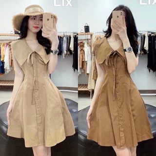 Đầm thuỷ thủ nút bọc