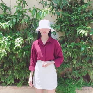 [Có Size Ngực < 118cm] Áo Sơ Mi Nữ - Form Áo Giấu Quần