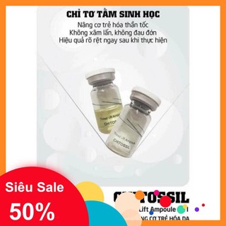 Cấy chỉ tơ tằm chitossil hàn quốc.