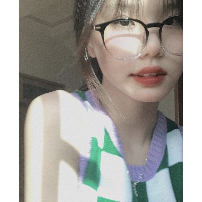 Kính mắt nhựa phối kim loại Ombre- tròng ánh sáng xanh cao cấp Jelly Eyewear