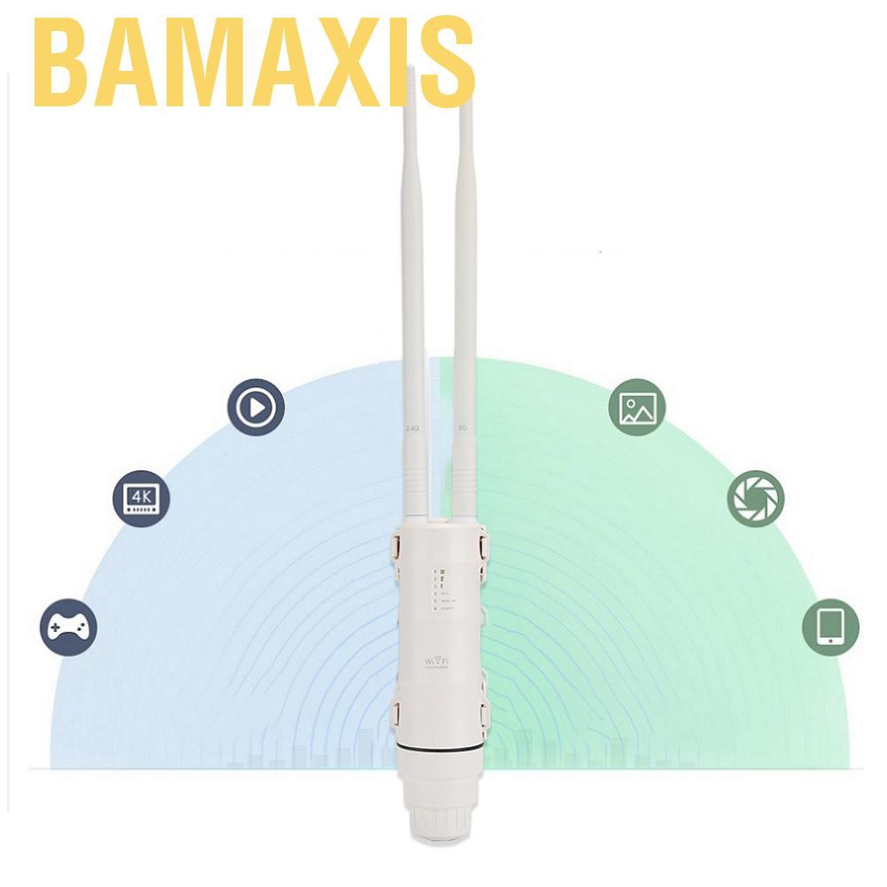 Bộ Lặp Sóng Wifi Bamaxis Ac600 Băng Tần Kép 2.4g + 5g 100-240v