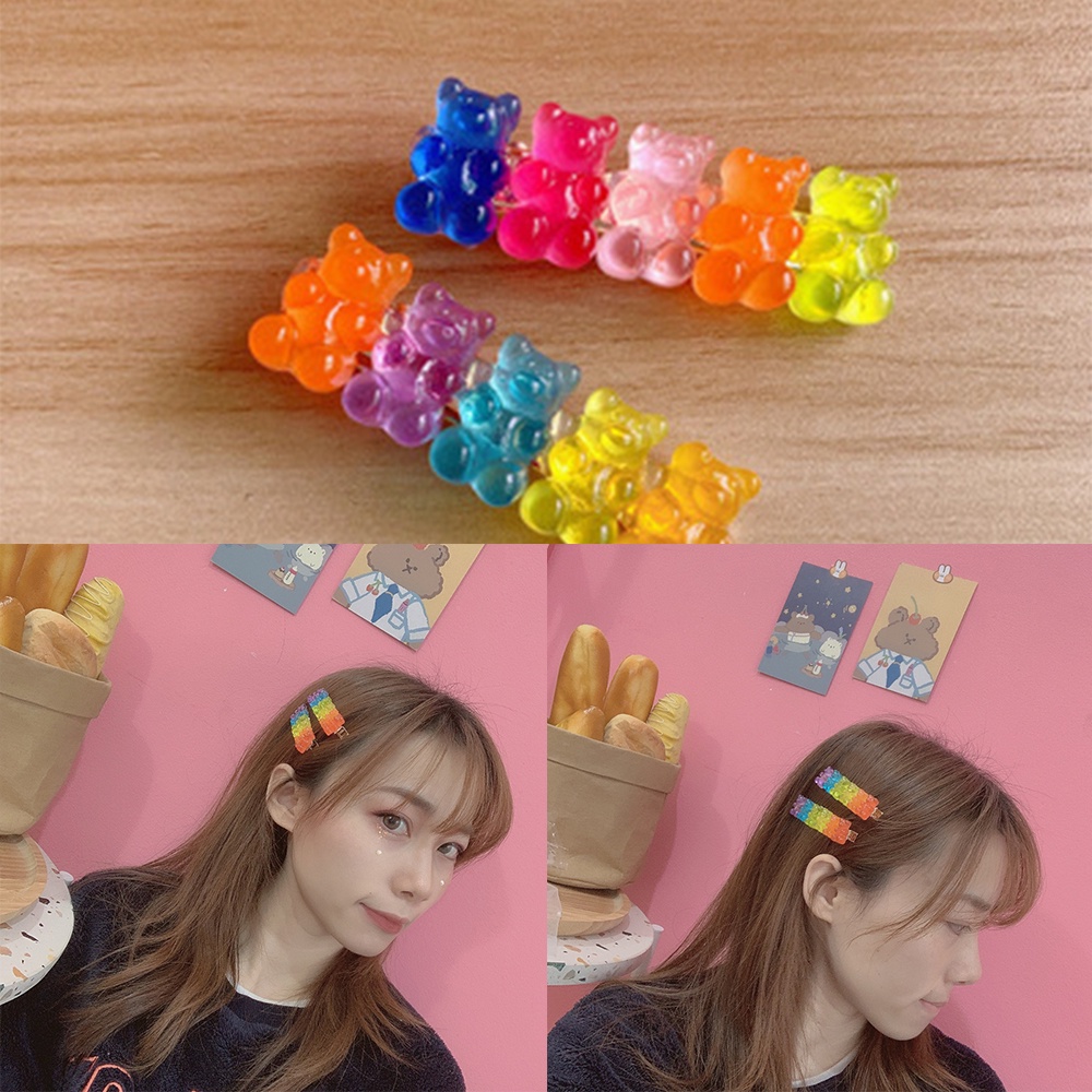 Kẹp Tóc Trong Suốt Hình Gấu Judy Dễ Thương