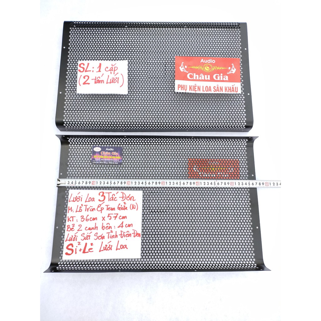 Lưới loa 3 tấc N 35cm 57cm 2 tấm Audio Châu Gia