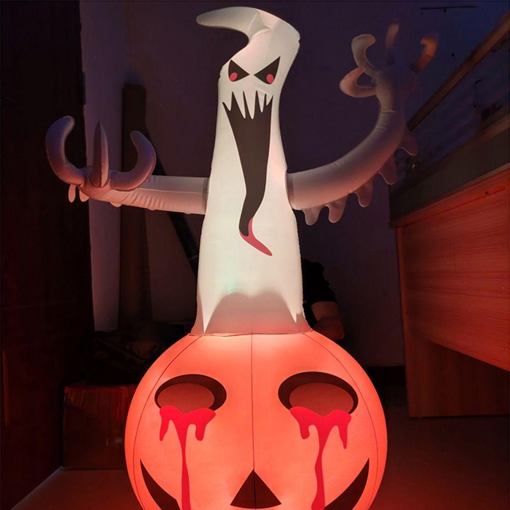 LLOYD Bong Bóng Bơm Hơi Dài 1.2M Hình Bí Ngô Ma Bí Ngô Trang Trí Halloween
