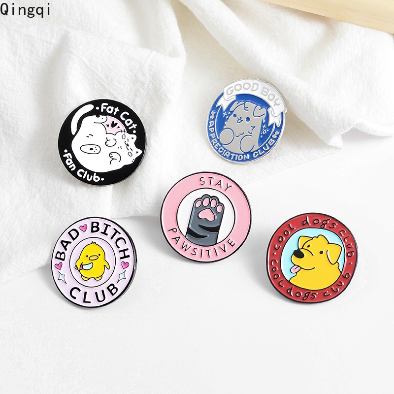 Huy hiệu cài áo Miss Zoe kim loại mặt tròn in họa tiết hoạt hình đáng yêu