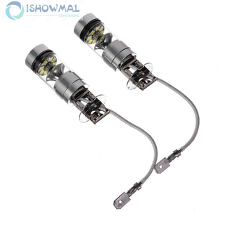Bộ 2 Bóng Đèn Led Sương Mù H3 12 / 24v 100w Cho Xe Hơi