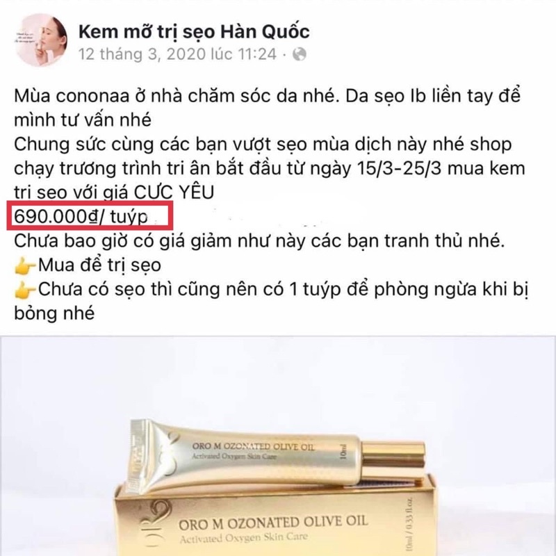 Dầu tr.ị s.ẹo/ rạn da Hàn Quốc ORO 10g | BigBuy360 - bigbuy360.vn