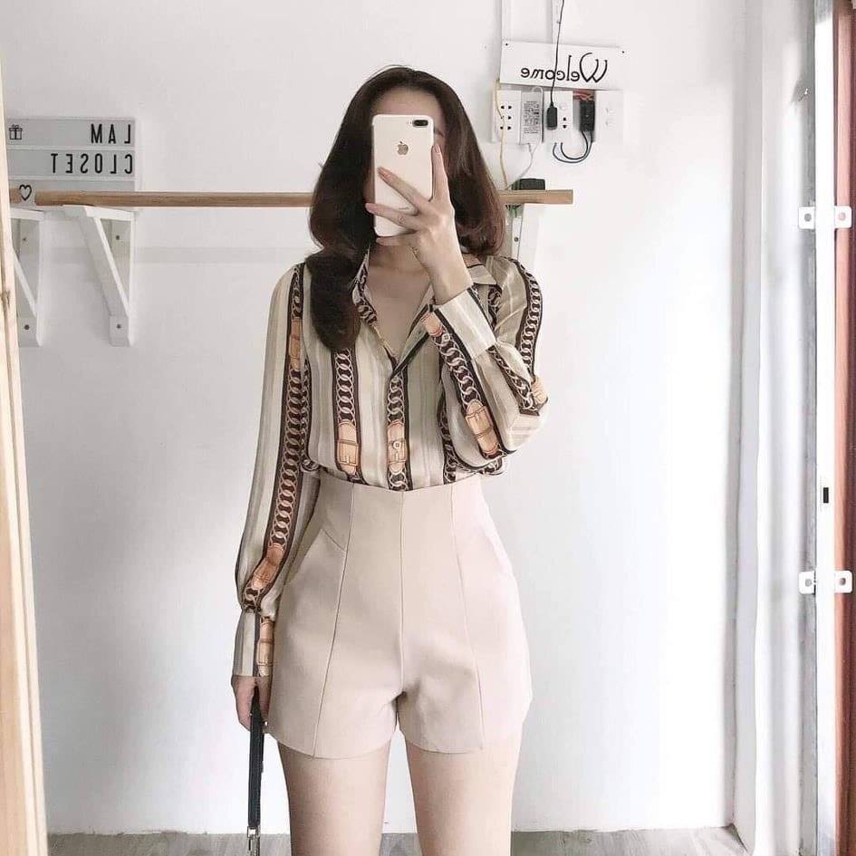 Quần short cạp cao 022