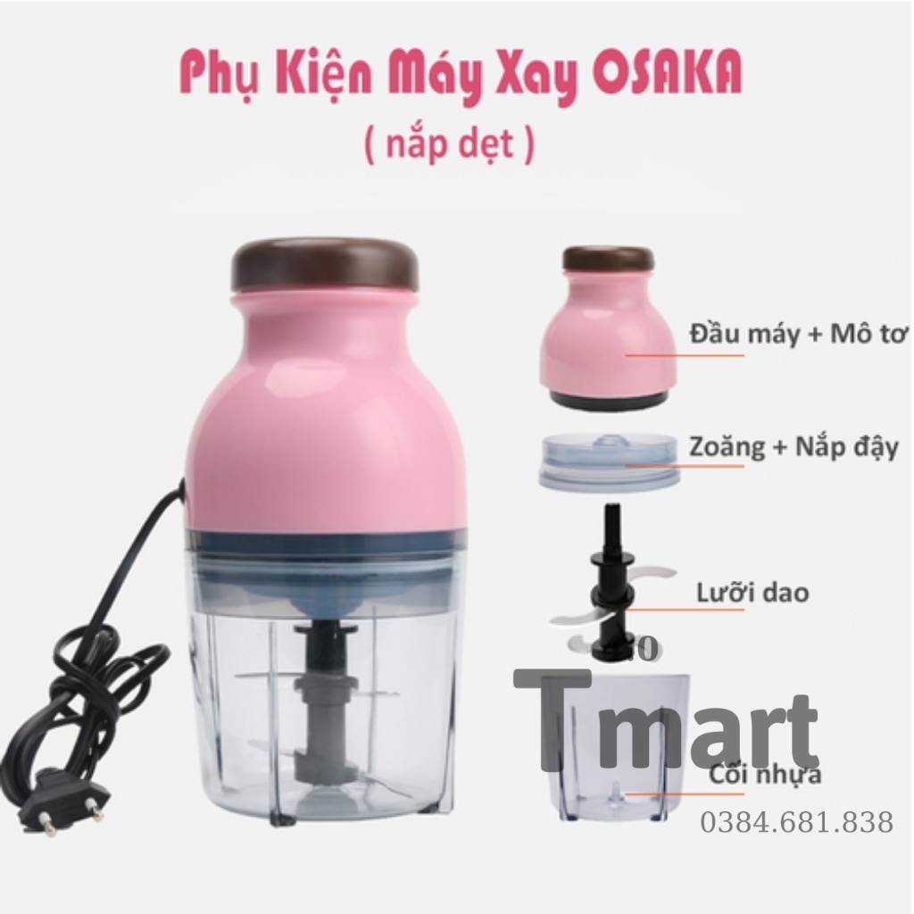 {Tặng 1 Buộc Tóc} Máy Xay Sinh Tố, Xay Đá, Xay Thịt Đa Năng Cao Cấp Osaka Mẫu Mới 2021 - Tmart4.0