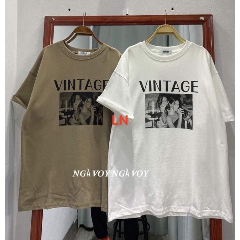 Áo phông hai cô gái VINTAGE LN11