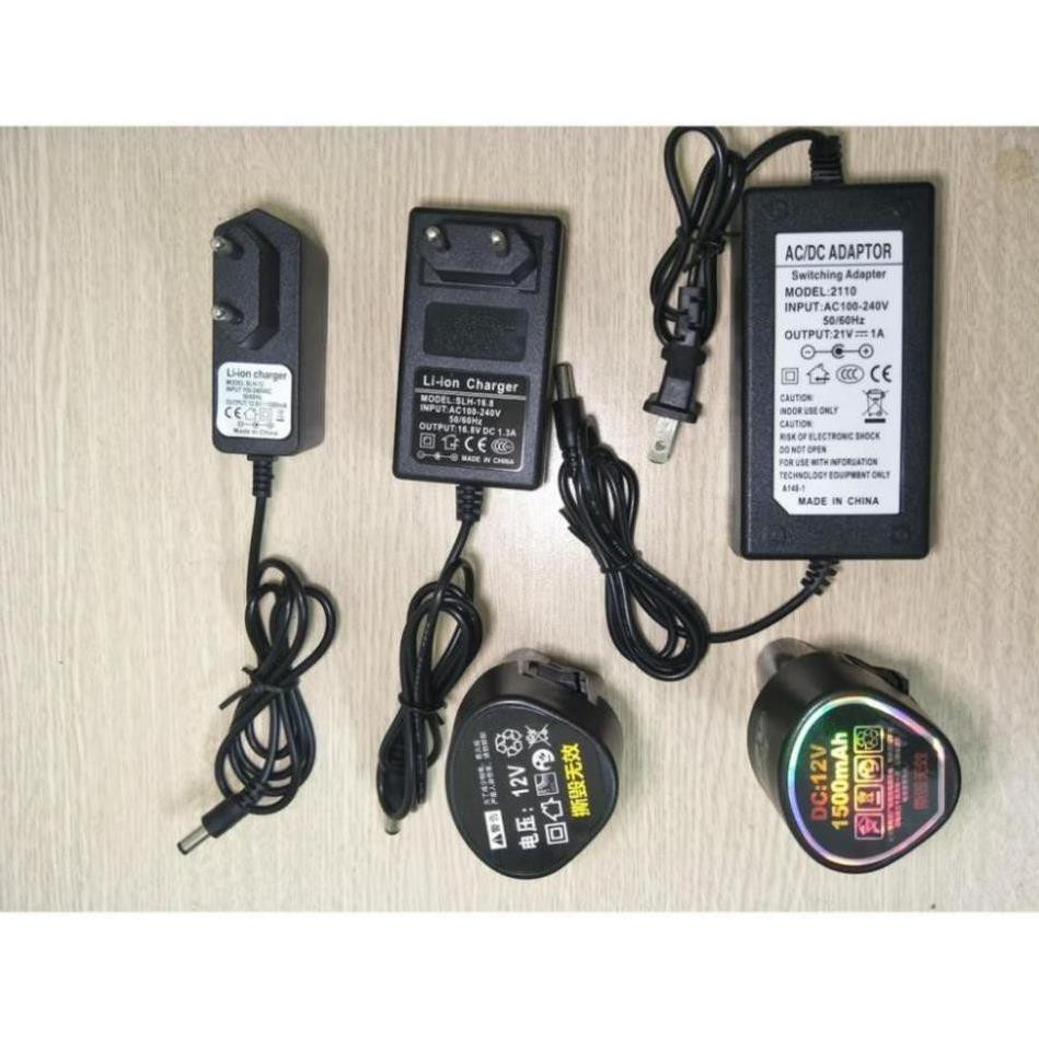 Sạc pin 21v dùng cho máy khoan pin 18v, 21v, 24v, 26v