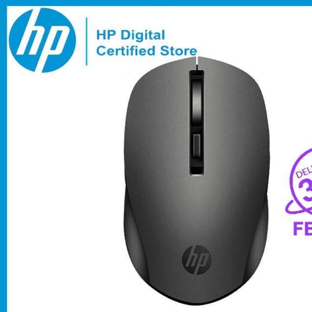 Chuột không dây wireless HP S1000 Plus chính hãng- Thiết Kế Đẹp Mắt- Con Lăn Kim Loại- Bảo Hành 12 tháng_Tặng Kèm Pin