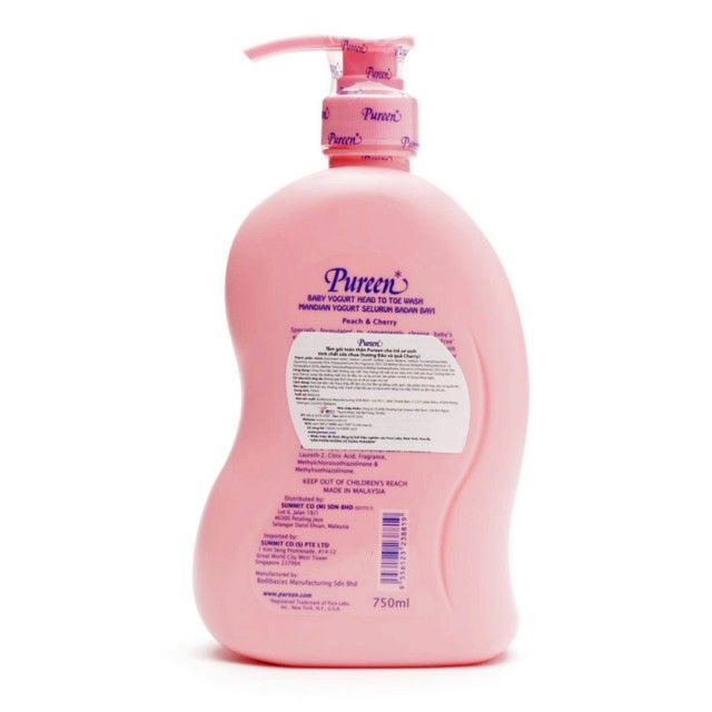 Sữa tắm và gội Pureen chai 250ml và 750ml