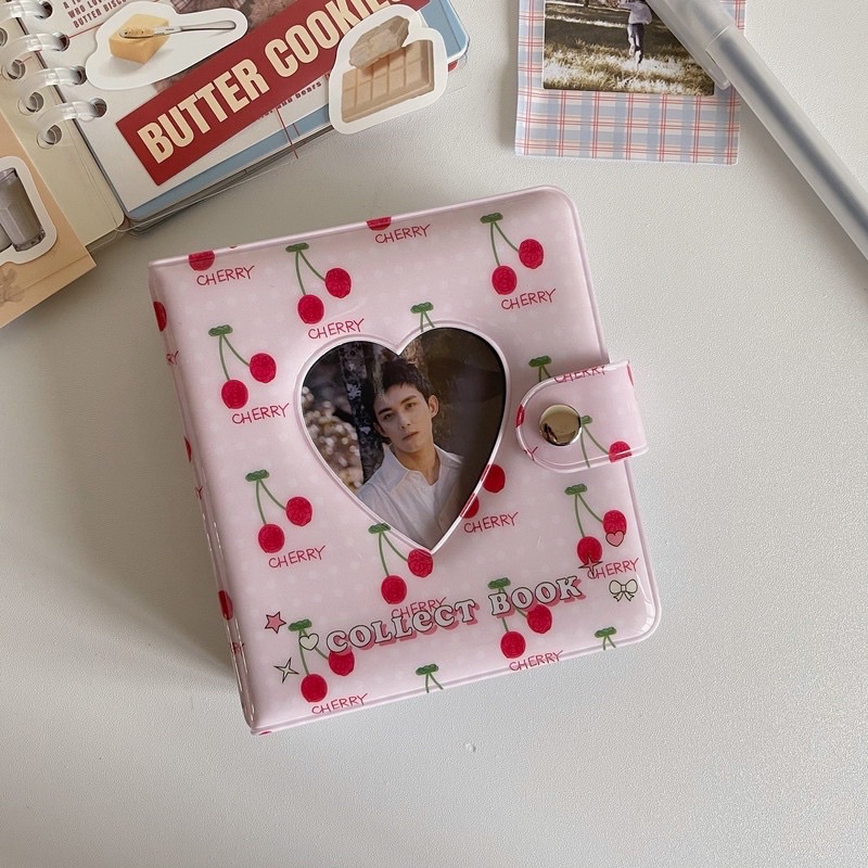 Binder/ Collect book mini cherry, bò sữa