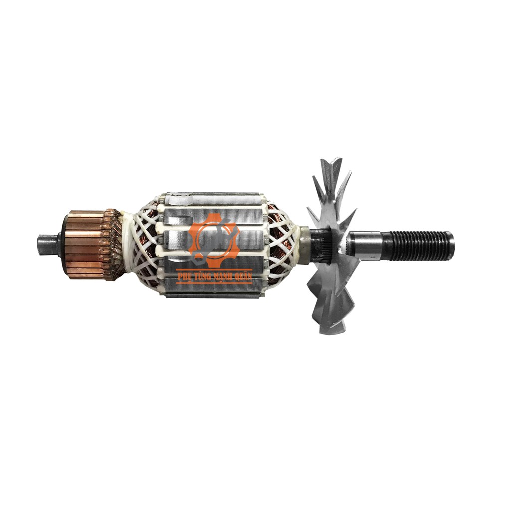 Rotor/ruột máy cắt nhôm dây curoa thân 52 tặng kèm chổi than tương ứng