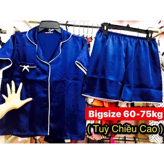 [ Bigsize] Đồ bộ Pijama lụa form đại 60-75kg[ GIÁ LẺ = SỈ ]
