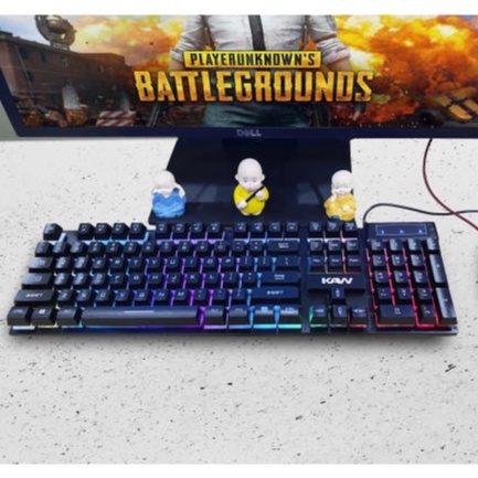 Bàn Phím Giả Cơ KAW K900, Bàn Phím Gaming Có 10 Chế Độ Led Siêu Đẹp, Gõ Siêu Nhạy Dành Cho Chơi Game, Làm Việc Văn Phòng