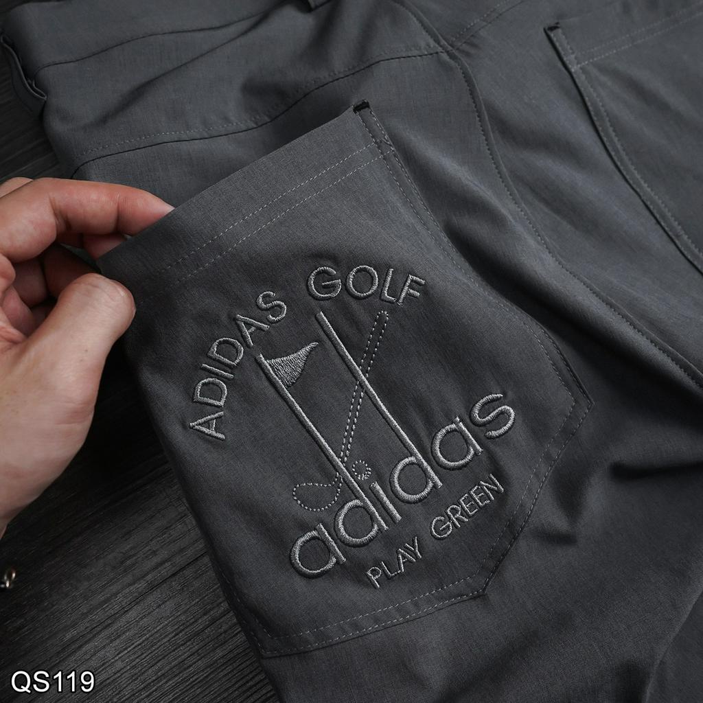 Quần Short Golf Xi Dãn Xịn QS119 Hãng Adidas Logo Thời Trang Nam VNXK