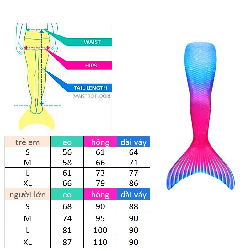 S3D5 bộ đuôi nàng tiên cá mẹ và bé dụng cụ đi biển quay phim chụp hình tự sướng quay TikTok