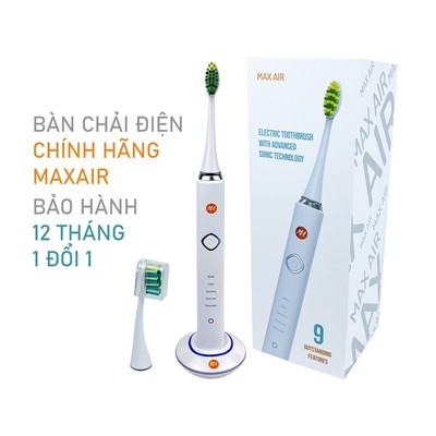 Bàn Chải Điện Sóng Âm MaxAir MA004 Chính Hãng - 5 Chế Độ Làm Sạch, Sạc Không Dây, Chống Nước IPX7