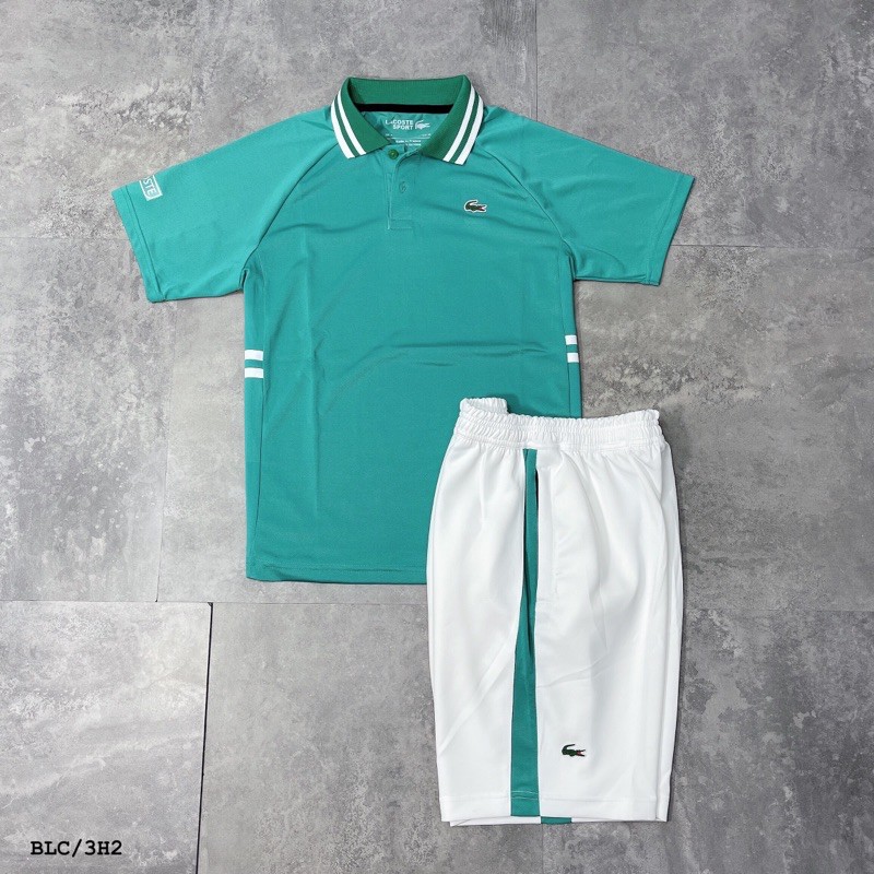 [ẢNH THẬT] Bộ thể thao nam Tennis Lacos. Bộ đồ quần áo nam cao cấp mẫu hot nhất hè 2021