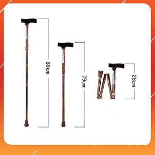 Gậy batong, gậy chống cho người già gấp gọn 4 khúc