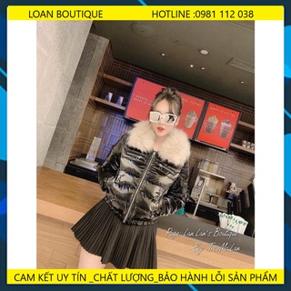 💖freeship💖 áo phao bóng cổ lông siêu nhẹ
