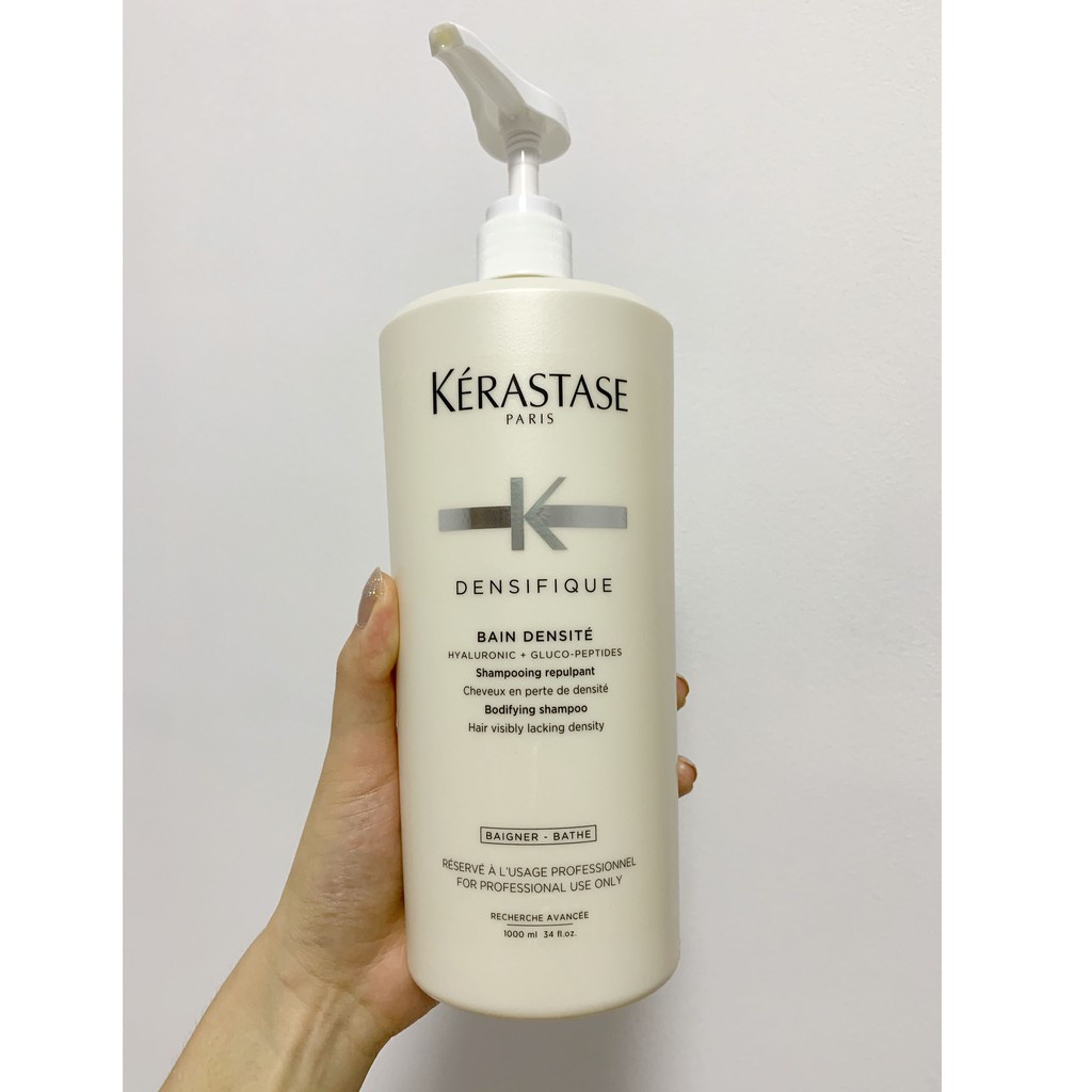 Bộ dầu gội xả giúp mọc tóc chống gãy rụng Kerastase Densifique (Bain Densite 1000ml + Fondant Densite1000ml)