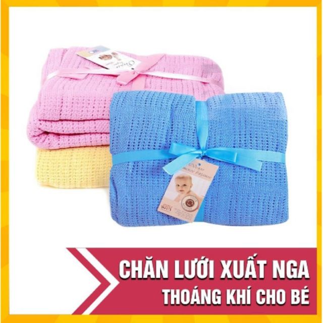 Chăn ( mền) lưới xuất Nga kt 90cm x 120cm