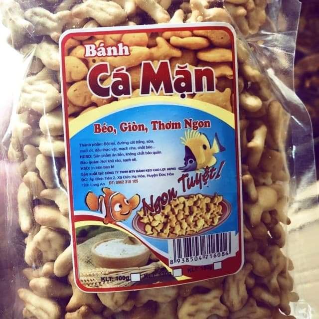 Bánh cá mặn đóng gói