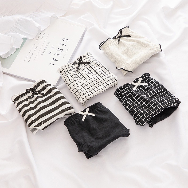 Quần lót cotton viền sóng đính nơ dễ thương vải kháng khuẩn cho nữ DOLLY SECRET QL028 | BigBuy360 - bigbuy360.vn