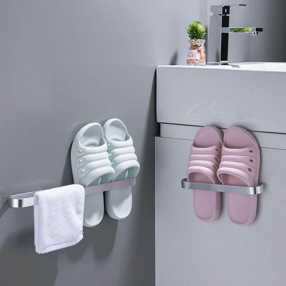 Giá Treo Dép Gắn Tường Nhà Tắm / Nhà Vệ Sinh / Tủ Đựng Đồ Dùng Tiện Lợi