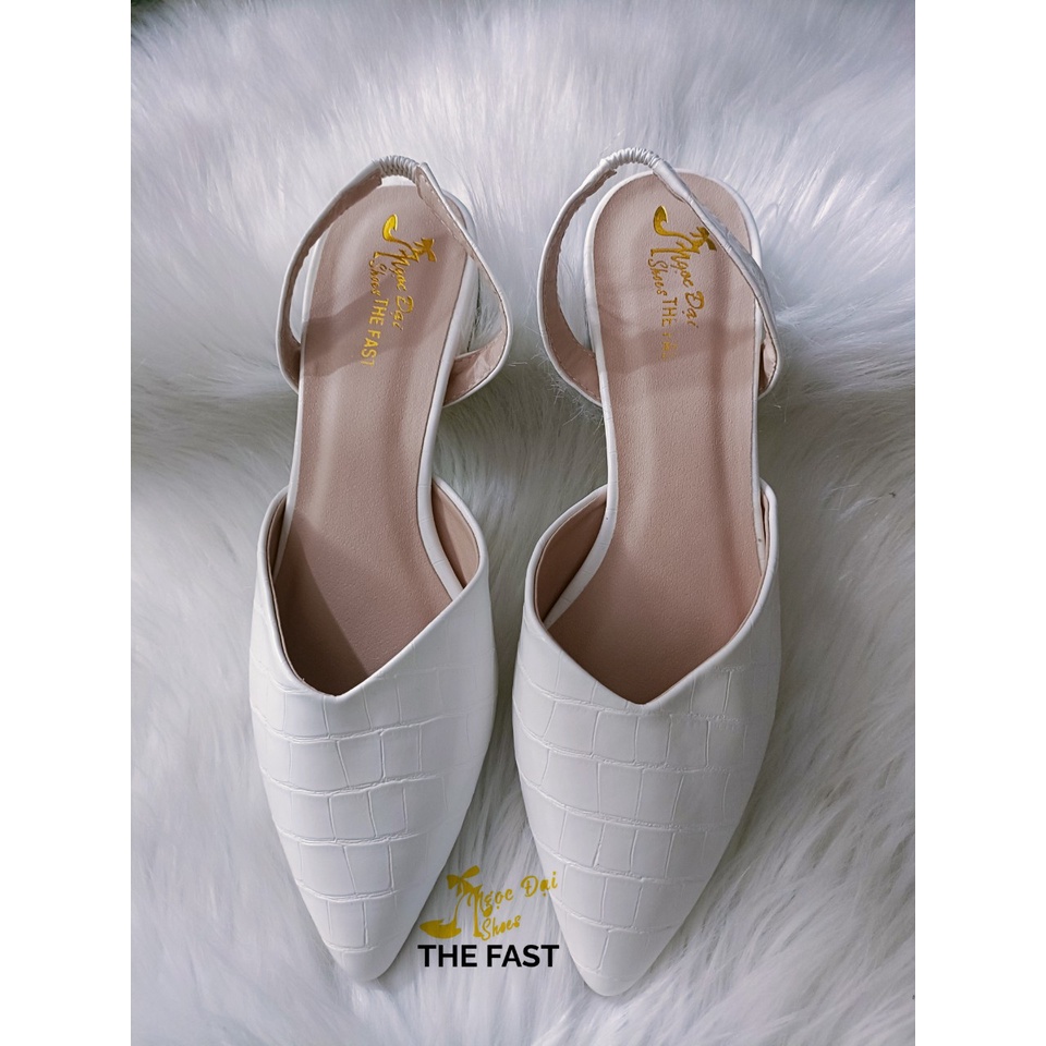 Giày sabo thấp 1 phân mũi nhọn hậu dây xăng đan xinh xắn NĐ54
