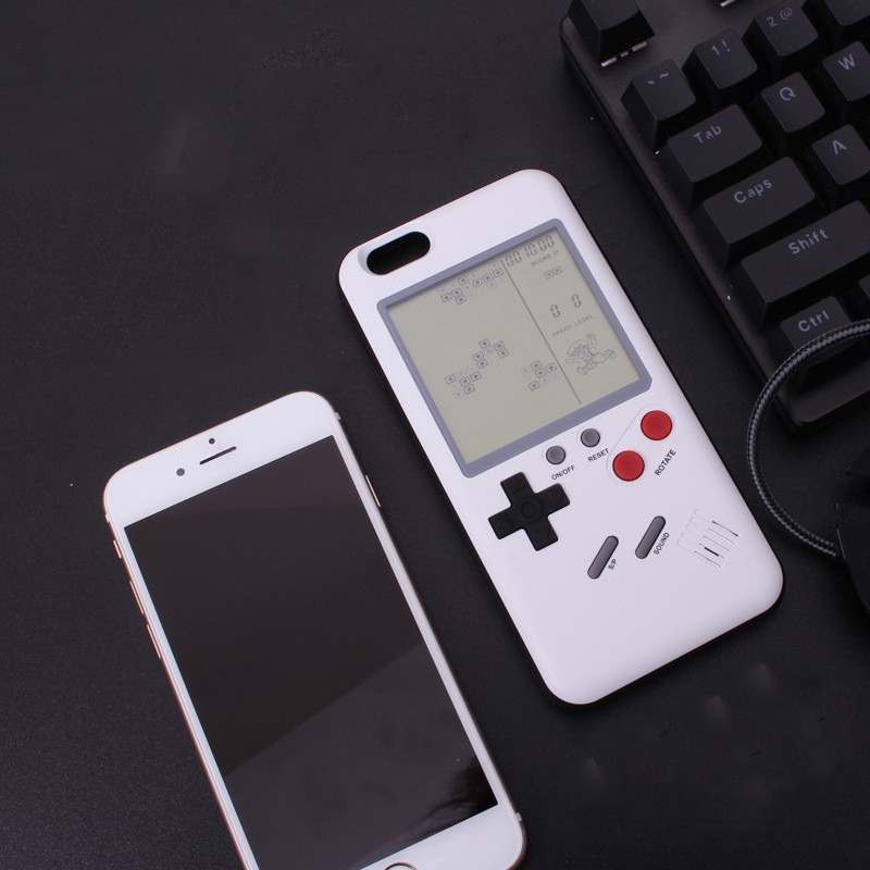 Ốp điện thoại kèm máy chơi game thiết kế sáng tạo cho iPhone 8/Plus/AND/6S/6SPlus/7/8 Plus