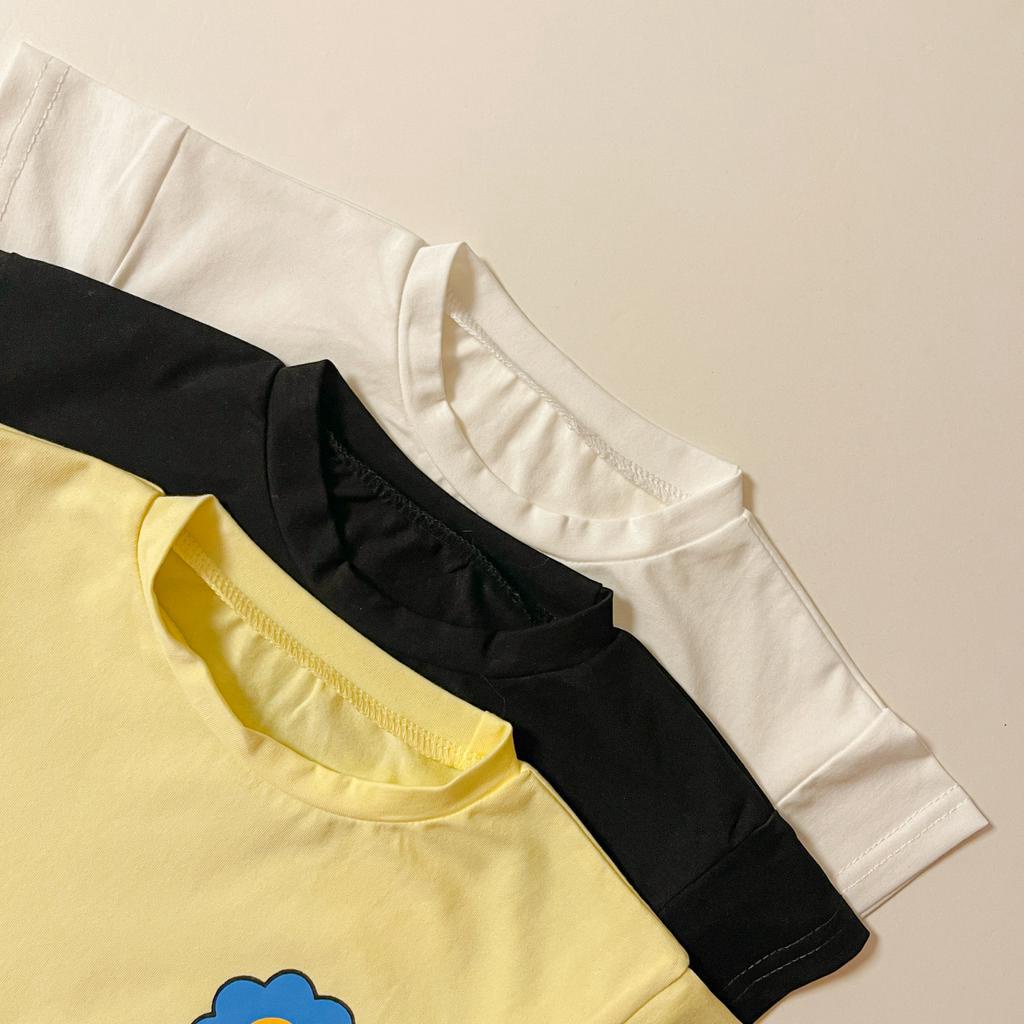 Set Áo Thun Tay Ngắn &amp; Quần Short Caro Cho Bé Trai &amp; Gái