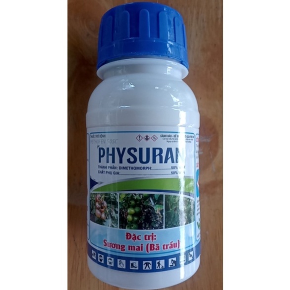 THUỐC TRỪ BỆNH PHYSURAN 50sc,thể tích 250ml đặc trị sương mai  thuốc hấp thụ tốt qua rễ, thân