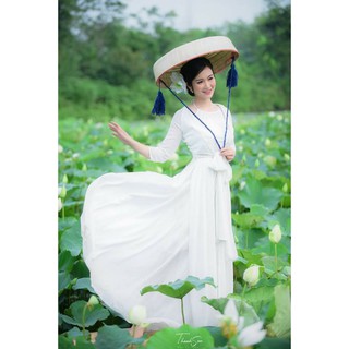 set tứ thân trắng
